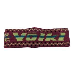 Vintage Volkl 100% Wool Headband Winter Skiing 90s Y2K Patterned Gorpcore